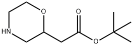 2-(吗啉-2-基)乙酸叔丁酯 结构式