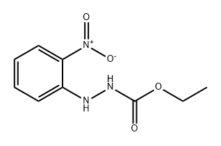 Hydrazinecarboxylic acid, 2-(2-nitrophenyl)-, ethyl ester 结构式