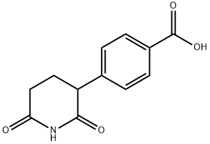 4-(2,6-二氧哌啶-3-基)苯甲酸 结构式