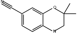 2,2-二甲基-3,4-二氢-2H-苯并[B][1,4]恶嗪-7-甲腈 结构式