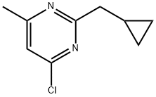 4-氯-2-(环丙基甲基)-6-甲基嘧啶 结构式