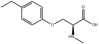 O-(4-ethylphenyl)-N-methyl-L-serine 结构式