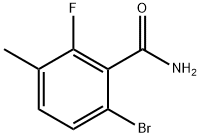 6-Bromo-2-fluoro-3-methylbenzamide 结构式