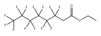 Octanoic acid, 3,3,4,4,5,5,6,6,7,7,8,8,8-tridecafluoro-, ethyl ester 结构式