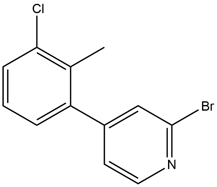 2-Bromo-4-(3-chloro-2-methylphenyl)pyridine 结构式