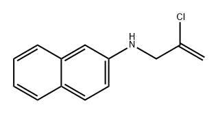 2-Naphthalenamine, N-(2-chloro-2-propen-1-yl)- 结构式