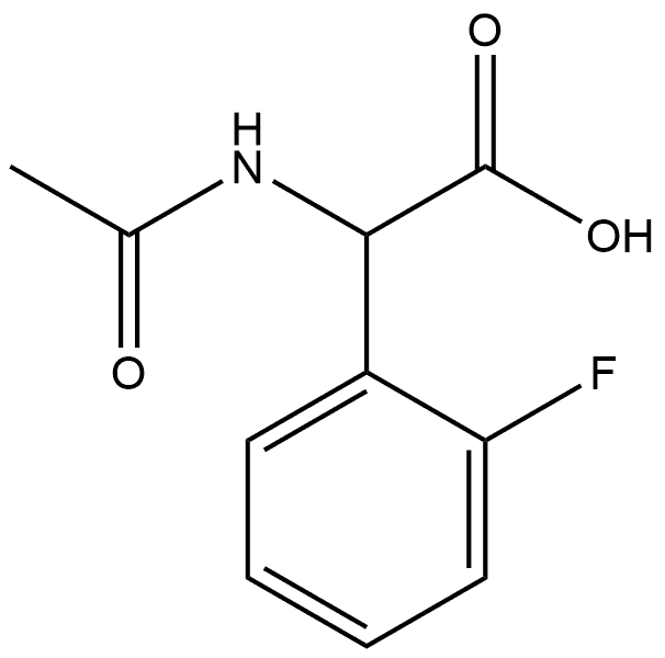 N-AC-DL-2-氟苯甘氨酸 结构式
