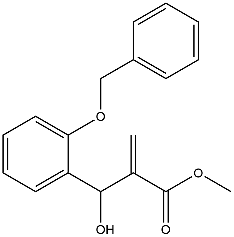 Benzenepropanoic acid, β-hydroxy-α-methylene-2-(phenylmethoxy)-, methyl ester 结构式