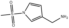 1-(甲磺酰基)-1H-吡咯-3-甲胺 结构式