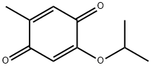 2-异丙氧基-5-甲基环己-2,5-二烯-1,4-二酮 结构式