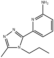 6-(5-METHYL-4-PROPYL-4H-1.2.4-TRIAZOL-3-YL)PVRIDIN-2-AMINE 结构式