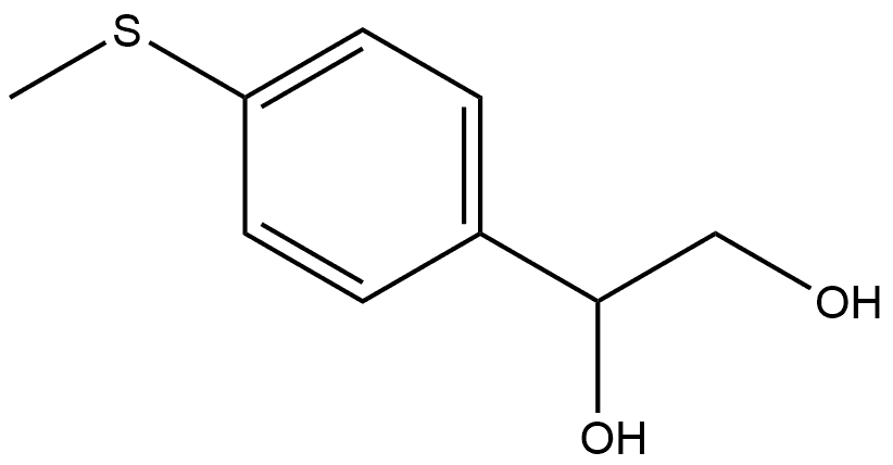 1-[4-(Methylthio)phenyl]-1,2-ethanediol 结构式