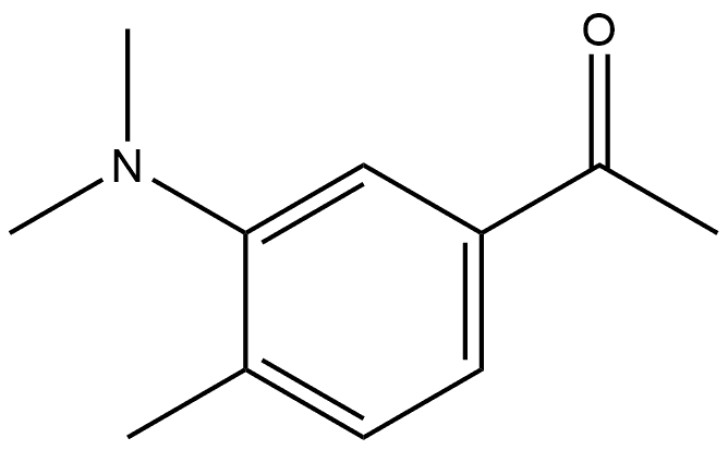 1-[3-(Dimethylamino)-4-methylphenyl]ethanone 结构式