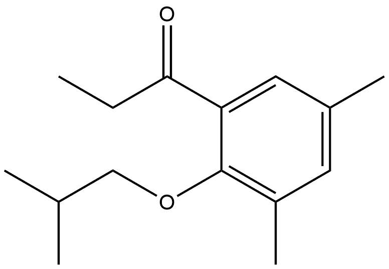 1-[3,5-Dimethyl-2-(2-methylpropoxy)phenyl]-1-propanone 结构式