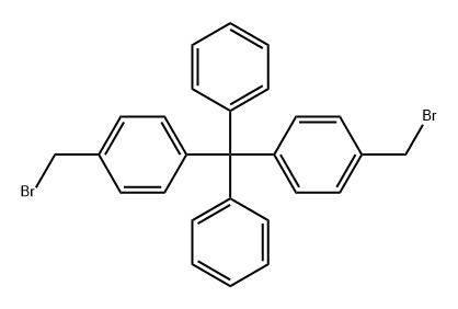 Benzene, 1,1'-(diphenylmethylene)bis[4-(bromomethyl)- 结构式