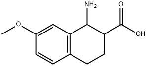 1-amino-7-methoxy-1,2,3,4-tetrahydronaphthalene-2-carboxylic acid 结构式