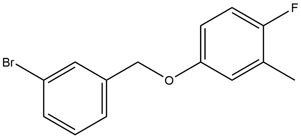 4-[(3-Bromophenyl)methoxy]-1-fluoro-2-methylbenzene 结构式
