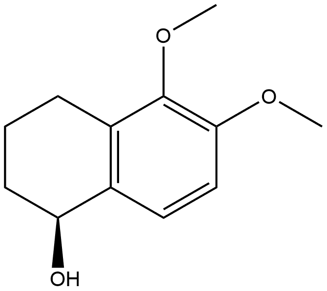 (S)-1,2,3,4-Tetrahydro-5,6-dimethoxy-1-naphthalenol 结构式