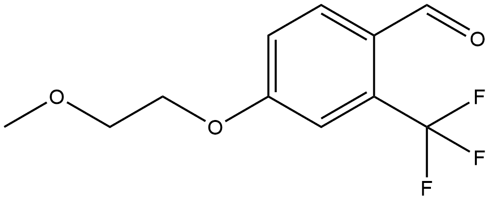 4-(2-Methoxyethoxy)-2-(trifluoromethyl)benzaldehyde 结构式