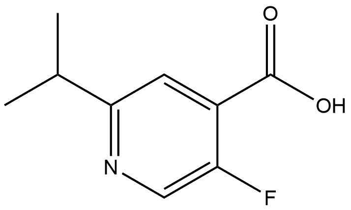 5-氟-2-异丙基异烟酸 结构式