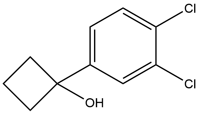 1-(3.4-二氯苯基环丁醇) 结构式