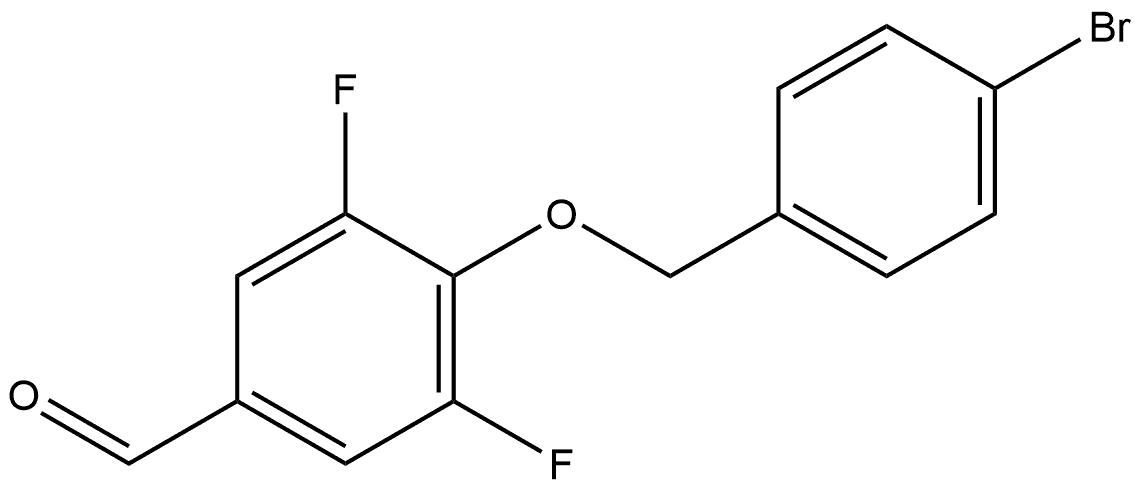 4-[(4-Bromophenyl)methoxy]-3,5-difluorobenzaldehyde 结构式