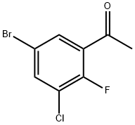 5'-Bromo-3'-chloro-2'-fluoroacetophenone 结构式