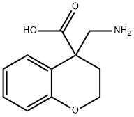 4-(Aminomethyl)chroman-4-carboxylic acid 结构式