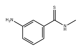 3-氨基-N-甲基苯并硫代酰胺 结构式