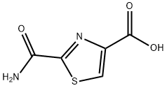 2-carbamoyl-1,3-thiazole-4-carboxylic acid 结构式