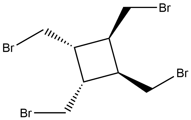 1,2,3,4-四(溴甲基)环丁烷 结构式