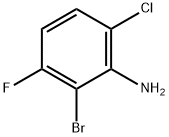 2-溴-6-氯-3-氟苯胺 结构式