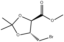 1,3-Dioxolane-4-carboxylic acid, 5-(bromomethyl)-2,2-dimethyl-, methyl ester, (4R,5R)- 结构式