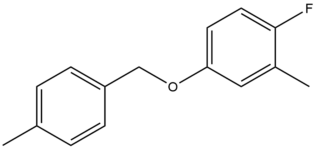 1-Fluoro-2-methyl-4-[(4-methylphenyl)methoxy]benzene 结构式