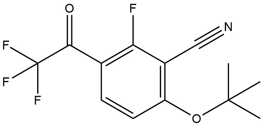 6-(TERT-BUTOXY)-2-FLUORO-3-(2,2,2-TRIFLUOROACETYL)BENZONI 结构式