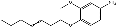 Benzenamine, 4-(3-hepten-1-yloxy)-3-methoxy- 结构式