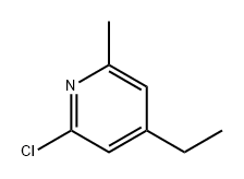 2-氯-4-乙基-6-甲基吡啶 结构式