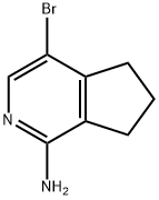 4-溴-6,7-二氢-5H-环戊并[C]吡啶-1-胺 结构式