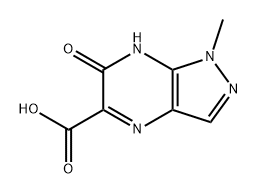 1H-Pyrazolo[3,4-b]pyrazine-5-carboxylic acid, 6,7-dihydro-1-methyl-6-oxo- 结构式