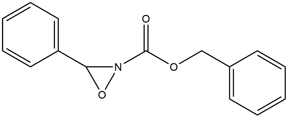 2-Oxaziridinecarboxylic acid, 3-phenyl-, phenylmethyl ester 结构式