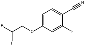 Benzonitrile, 4-(2,2-difluoroethoxy)-2-fluoro- 结构式