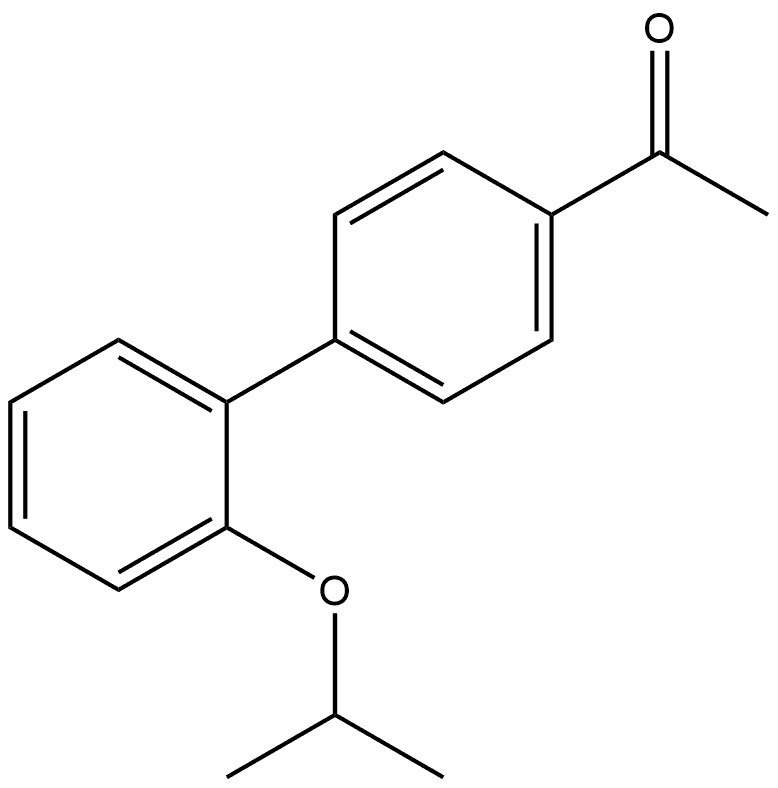 1-[2'-(1-Methylethoxy)[1,1'-biphenyl]-4-yl]ethanone 结构式