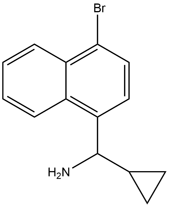 (4-溴萘-1-基)(环丙基)甲胺 结构式