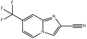 7-(Trifluoromethyl)imidazo[1,2-a]pyridine-2-carbonitrile 结构式