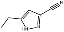 5-乙基-1H-吡唑-3-腈 结构式