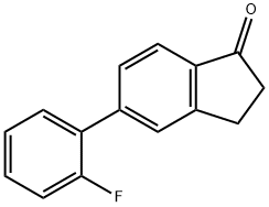 5-(2-Fluorophenyl)-2,3-dihydroinden-1-one 结构式