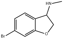 3-Benzofuranamine, 6-bromo-2,3-dihydro-N-methyl- 结构式