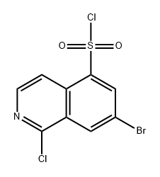 7-溴-1-氯异喹啉-5-磺酰氯 结构式