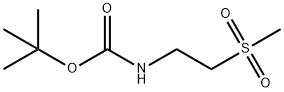 Carbamic acid, N-[2-(methylsulfonyl)ethyl]-, 1,1-dimethylethyl ester 结构式