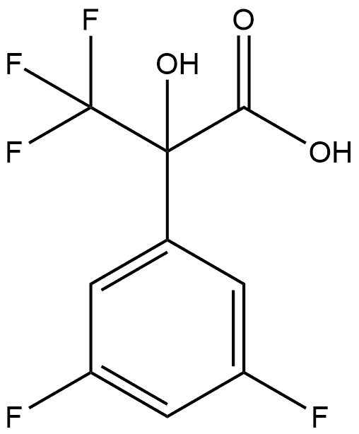 2-(3,5-二氟苯基)-3,3,3-三氟-2-羟基丙酸 结构式